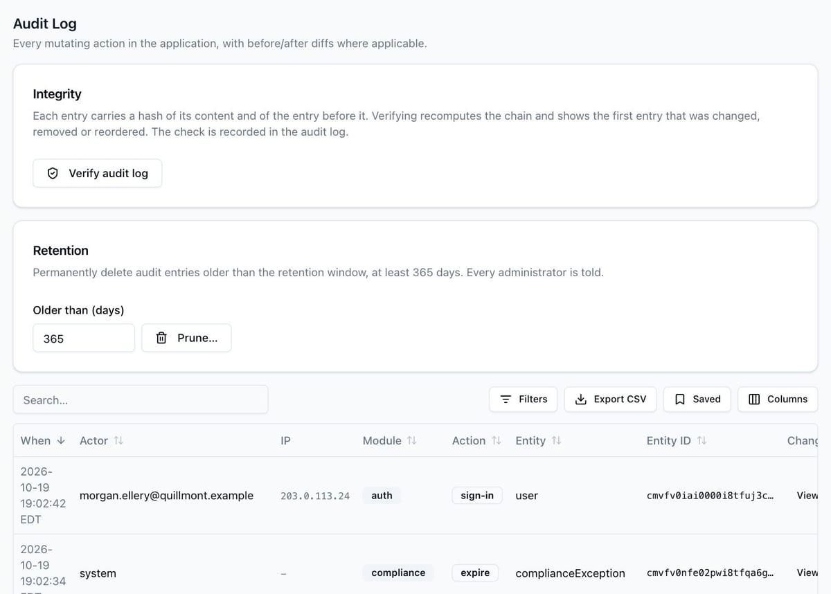 TraxrGRC | Self-hosted GRC
